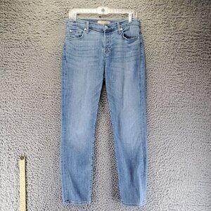 7 For All Mankind Jeans Womens 26 Blue Josefina Luxe Vintage Button Fly Ankle